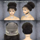 360Full Lace wig AFVO Yaki Curly Wigs Indian Human Hair