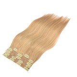 Customized wigs made of 100% human hair, PU clip-in hair extensions, clip-in human hair, cross-border European and American wig pieces