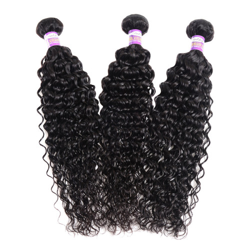 Malaysian Water Nautral  Wave Human Hair Bundles Extensions