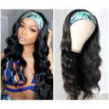 European and American wigs made of real human hair, ice silk headband, Body real human hair women's headgear, foreign trade cross-border wholesale, curly hair