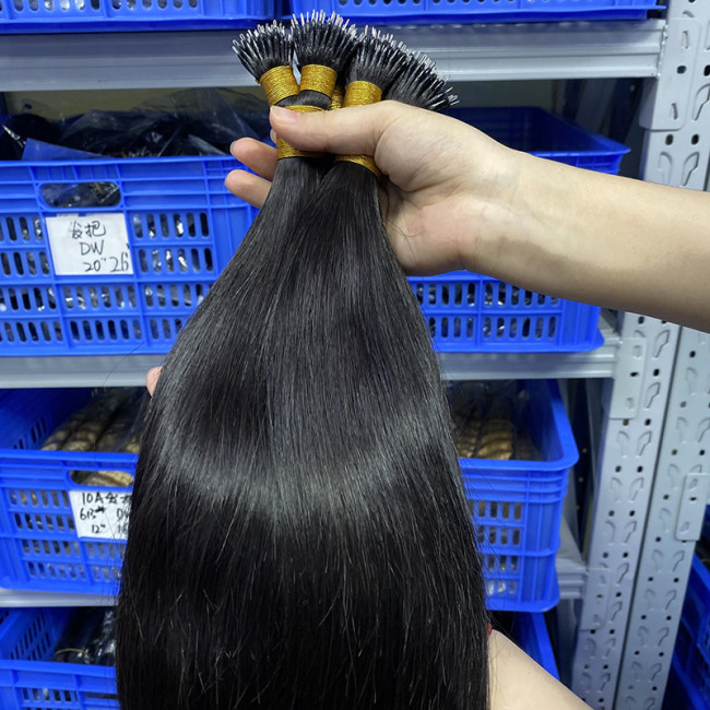 Manufacturer wholesale real human hair wigs, wire hair bundles, nano ring human hair, European and American cross-border hair extensions