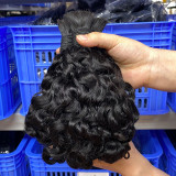 European and American cross-border real human hair wigs, Vietnamese French curly bulk human hair wigs