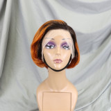 13*4 Frontal Pixie Bob 100% Human Hair Color Lace Wig