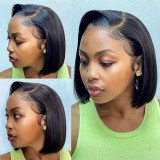 4*4 transparent lace BOB huamn hair wig 8inch95yuan