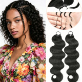 Crochet Feather Hair Extensions body wave real human hair feather extensions