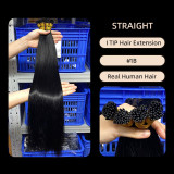 Direct sales from the manufacturer: I-tip human hair extensions for women, seamless and natural-looking