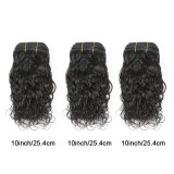 Cross-border real human hair Water Wave 3 Bundles With 4X4 Closure Human Hair