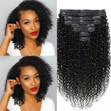 Clip-in Hair Extensions 8pcs with 18 Clips Double Weft Real Human Hair