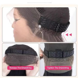 360 glue-free adjustable fish-line full lace human hair wig