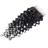 4*4 Water wave Closures Human Hair Handmade