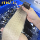 Human hair wigs, hand-knitted hair wefts for women, human hair genius weft bundles, European and American cross-border