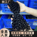 European and American cross-border sdd two-pronged one-tier bulk hair, human hair wigs, real human hair strands