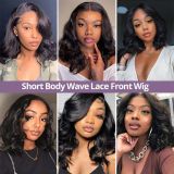 13*4 HD Transparent Front Lace Bob Wig with Big Wavy Curls, European and American Bestseller, Xuchang In-Stock Human Hair Factory