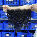 Real human hair wig 13*4 Swiss transparent lace closure human hair wig