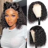 Hot Sale 4*4 Closure Curly Bob wig Brazilian Human Hair