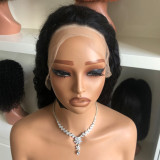13*4 high-density deep front lace human hair wig, long curly hair, popular in European and American cross-border markets