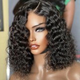 12A Brazilian 4*4 Lace Water Wave Bob  Closure 200% density