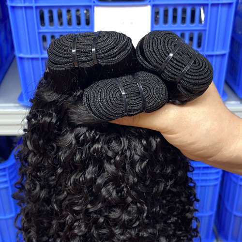 European and American cross-border sdd pixie curly human hair bundles, premium quality human hair wigs