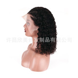 Wigs cross-border European, American, and African human hair wigs, front lace wholesale full head wigs, hot-selling cross-border bestsellers