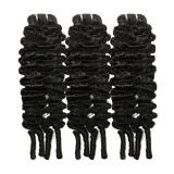 Burmese curly human hair bundle is in stock and selling hot