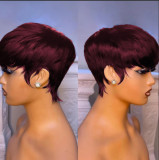 Short Wave Wig Pixie Cut Brazilian Remy Human hair