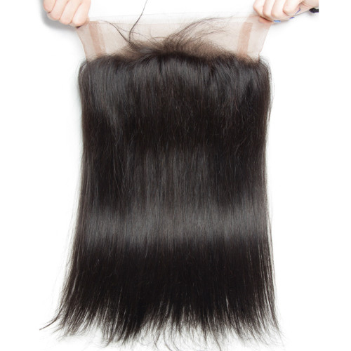 360 full Lace Frontal Closure 22.5x4x2 Brazilian human hair