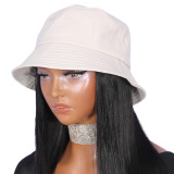 European and American wigs made of real human hair, women's shoulder-length bob real hair fisherman hats, cross-border wholesale