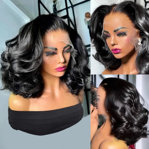 12A Vietnam human  hair 250% density 13*4 frontal loose wave