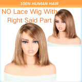 Ombre 4P27 bob straight Human Hair Wig, European and American style, real human hair short wig