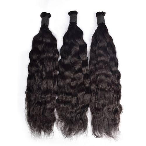 Customized wigs made from real human hair, Wet and Wavy Bulk Human Hair, European and American cross-border
