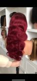 13*4 Body Waver Real Human Hair Wig, Cross-Border Exclusive Foreign Trade Wig for Women with Big Waves