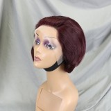 Color Pixie Cut Wig Short Bob Wigs Straight Human Hair Wigs
