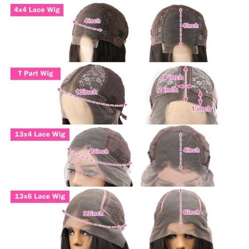 Transparency lace deep curly human hair wig for European and American foreign trade