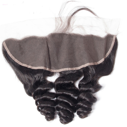 loose wave 13*4 Ear To Ear lace frontal Peruvian Human Hair