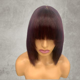 SDD Vietnamese Hair 3*1 Lace Fringe Straight Bob Human Hair