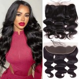 Brazilian 13*4 Frontal Lace Body Wave Human Hair Ear To Ear