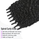 V part Burmese Curly Wigs Human Hair with Spiral Curly End