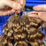 France curly wig, real human hair, crochet braiding, European and American cross-border human hair