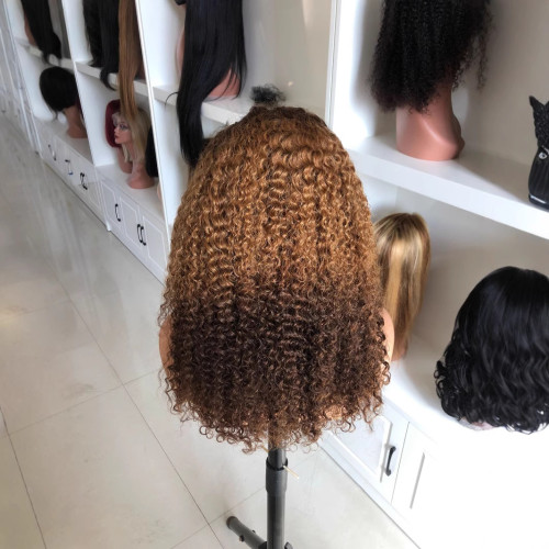 European and American curly wigs 250% density, cross-border in-stock, factory wholesale, foreign trade, Jerry curly