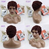 100% Human Hair Short Deep Wave wig Fashion Style