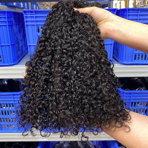 European and American cross-border sdd pixie curly human hair bundles, premium quality human hair wigs