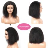 Human hair wigs 4x4 5x5 13x4 front lace Bob straight human hair wigs cross-border