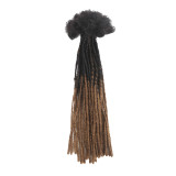 Real human hair dreadlocks, hand-twisted African reggae dreadlocks, human hair dreadlocks 0.2cm