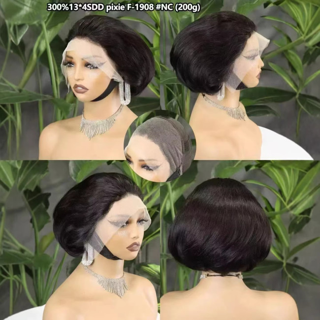 SDD 13*4Frontal lace Fumi Bob 300%density wigs