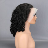 XiaDi Factory sells wholesale colorful real human hair wigs in stock, Spring Curly high volume and high weight real human hair