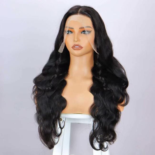 9A 13*4Frontal Body Wave Peruvian Human hair Wigs