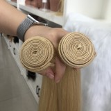 10A hair curtain#613 human hair bundles, platinum blonde real human hair wigs, bone straight hair, European and American cross-border