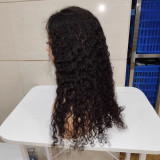 4*4 Closure Water Wave Wig 200% Density 20inch Human hair Gl