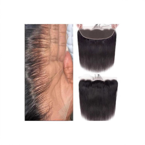 13*6 lace frontal straight human hair cross-border