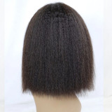 Wig made of real human hair, T-part lace, kinky straight bob wig, wholesale human hair
